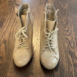 SEYCHELLES cream wedges.